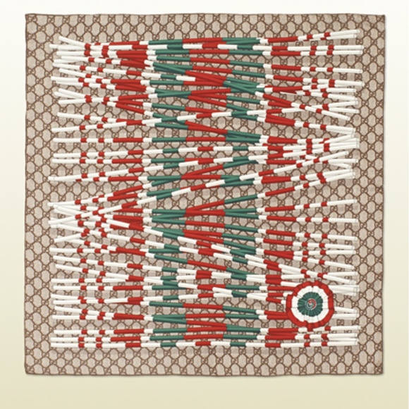 Gucci Square Silk Scarf - Picture 2 of 4